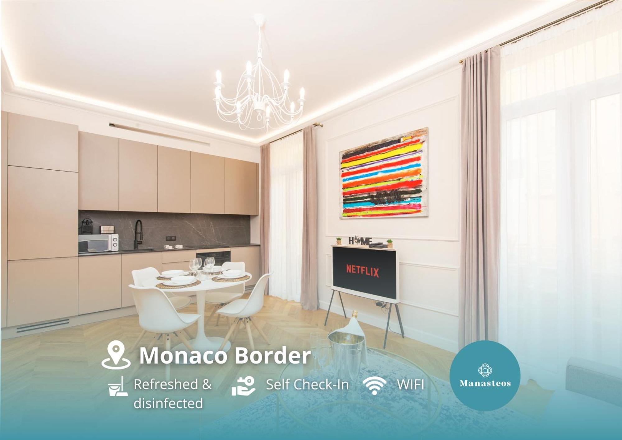 5Mn Monaco - Luxueux Appartement - Bt ボーソレイユ エクステリア 写真